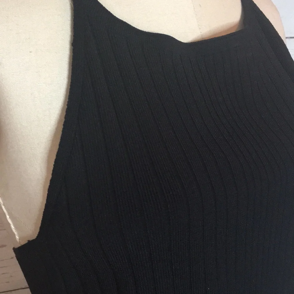 CUSNIE ET OCHS BANDAGE knit type FABRIC LIKE EUC RUNWAY CROSS BACK DRESS